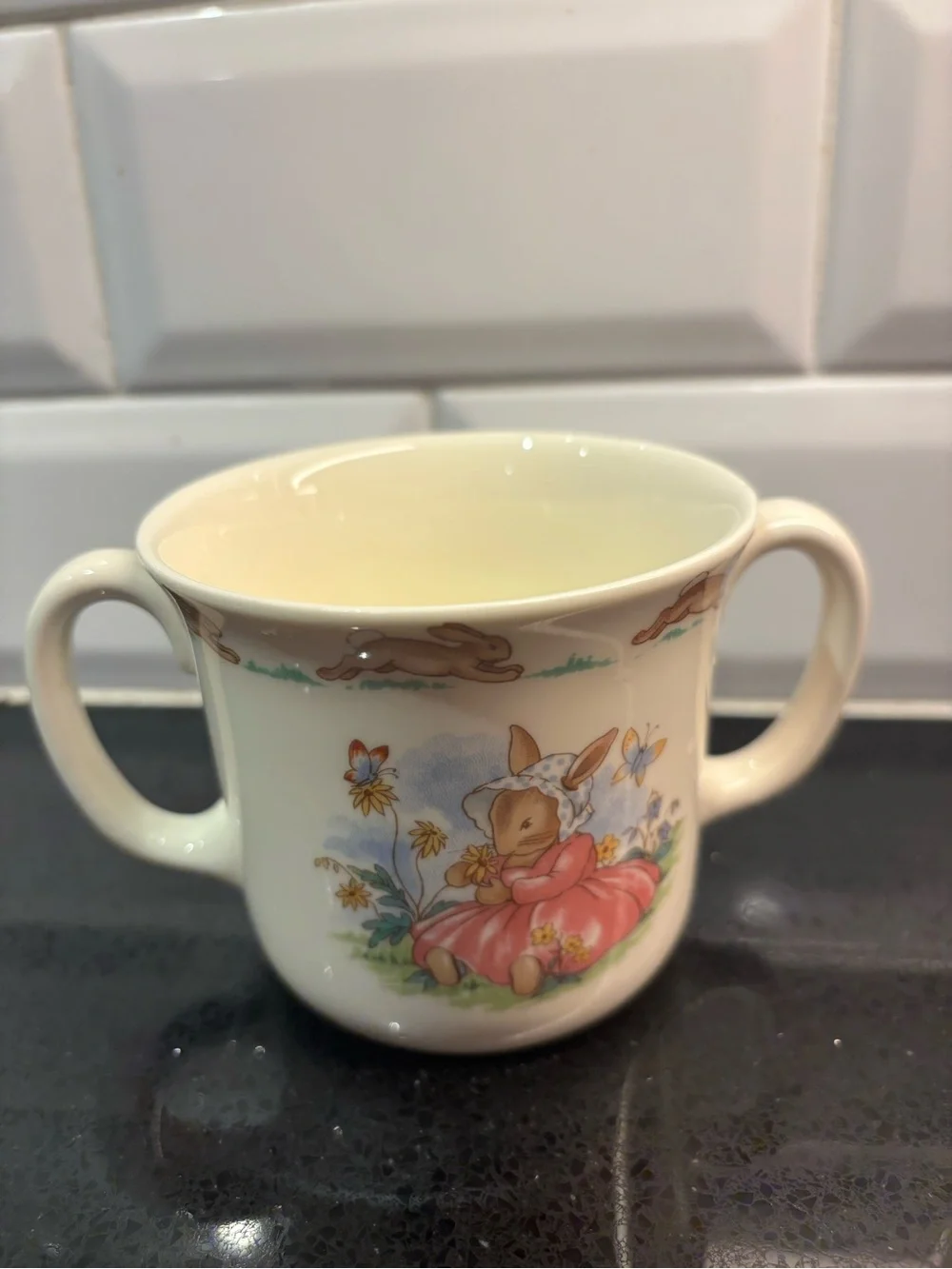 vintage Royal Doulton Bunnykins Two-Handled Child's Mug